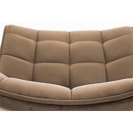Scaun de living si bucatarie cu cadru metalic, HM K332, ergonomic, stofa velvet, 84x46x61 cm, 100 Kg, Bej [7]