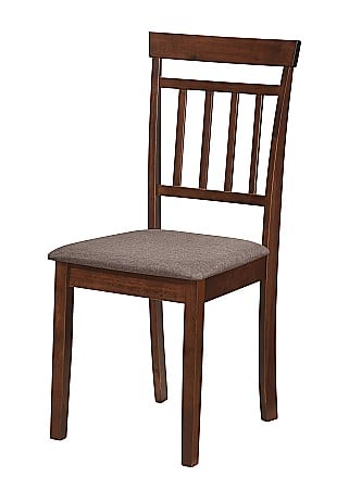 Scaun de living si bucatarie din lemn masiv Hudson, tapiterie stofa,100 kg, 94x50x42 cm, nuc/maro [1]