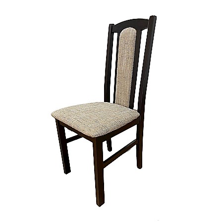 Scaun de living si bucatarie, DM7 Boston, din lemn masiv fag, tapiterie stofa, 120 kg, 96x43x40 cm, Wenge