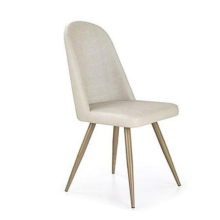 Scaune living - Scaun de living si bucatarie, HM K214, Ergonomic, Cadru Metalic, Piele ecologica, 100 kg, 90x45x53 cm, Fag
