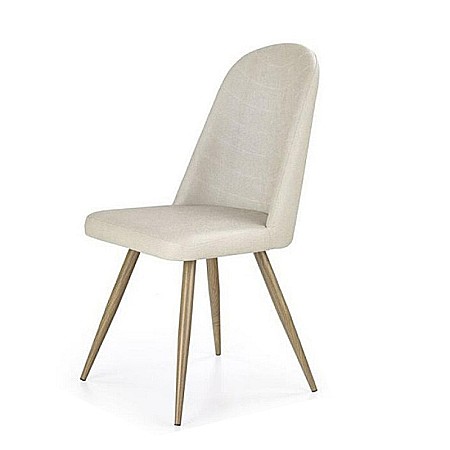 Scaun de living si bucatarie, HM K214, Ergonomic, Cadru Metalic, Piele ecologica, 100 kg, 90x45x53 cm, Fag [1]