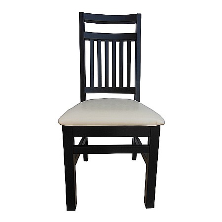 Scaun de living si bucatarie, lemn masiv fag, Paul, sezut tapitat cu piele ecologica, 120 kg, 96x46x43cm, Wenge [1]