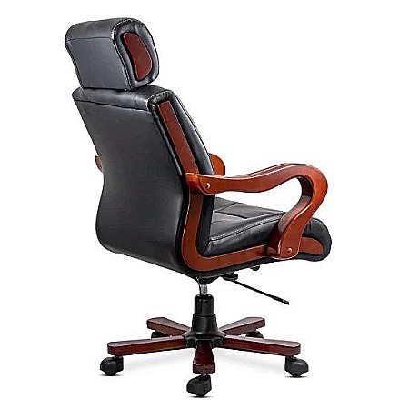 Scaun directorial cu masaj OFF1662, baza lemn, piele ecologica, elegant, robust, cu temporizator, 120 kg [4]