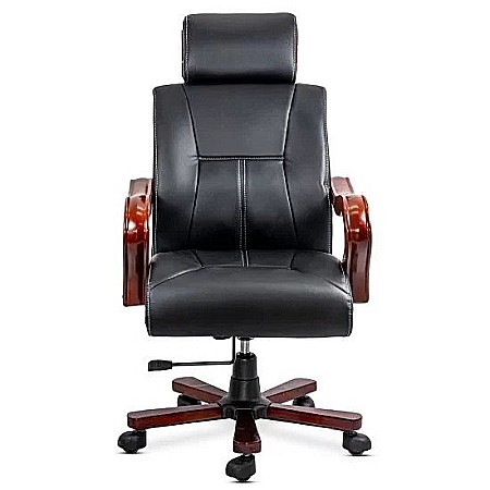 Scaun directorial cu masaj OFF1662, baza lemn, piele ecologica, elegant, robust, cu temporizator, 120 kg [5]