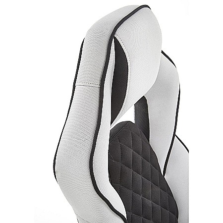 Scaun directorial ergonomic, HM Sonic, brate reglabile, mecanism de balans, baza polipropilena, rotire 360 ˚, 100 kg, negru/gri [9]
