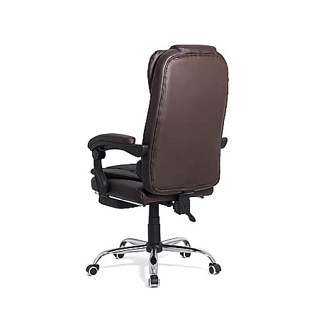 Scaune directoriale - Scaun directorial ergonomic OFF 418, piele ecologica, functie recliner, suport picioare extensibil, inaltime reglabila, 120 kg