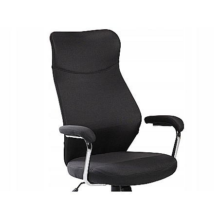 Scaun directorial ergonomic SL Q319, suport lombar, mecanism de balans, tapiterie stofa, inaltime reglabila, negru [3]