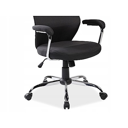 Scaun directorial ergonomic SL Q319, suport lombar, mecanism de balans, tapiterie stofa, inaltime reglabila, negru [4]