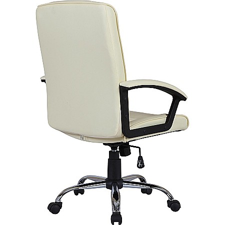 Scaun directorial GN02, ergonomic, cadru cromat, inaltime ajustabila, balans, 100 kg, bej [2]