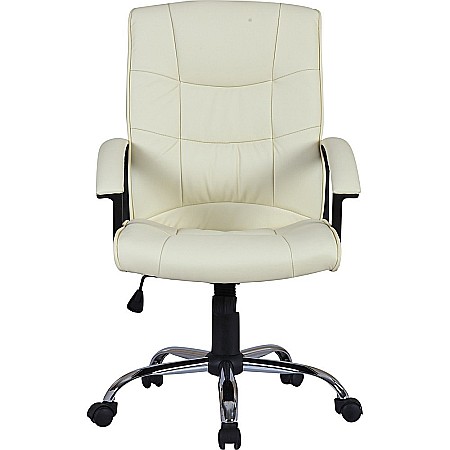 Scaun directorial GN02, ergonomic, cadru cromat, inaltime ajustabila, balans, 100 kg, bej [1]