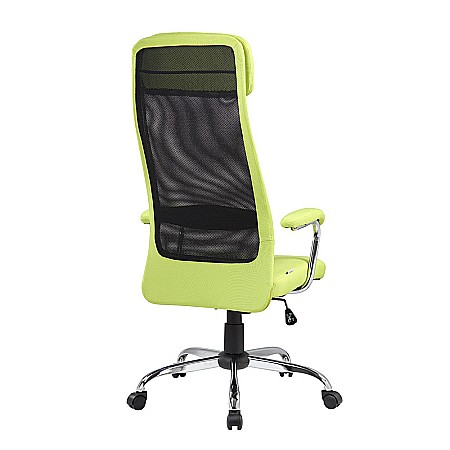 Scaun directorial GN102, mesh, mecanism balans, rotire 360°, inaltime ajustabila, 120 kg, verde [1]