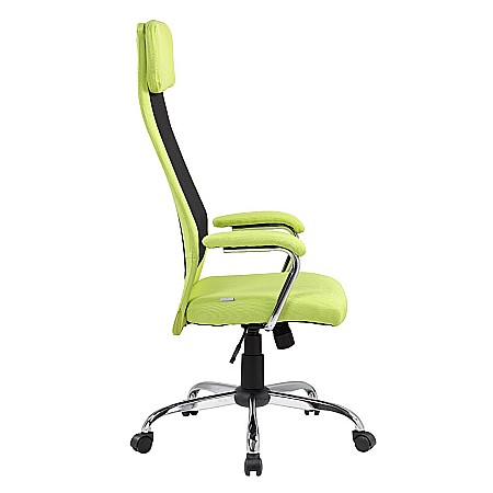 Scaun directorial GN102, mesh, mecanism balans, rotire 360°, inaltime ajustabila, 120 kg, verde [2]