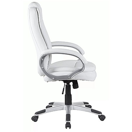 Scaun directorial GN27, piele ecologica, polipropilena, mecanism balans, 95 kg, maro [0]
