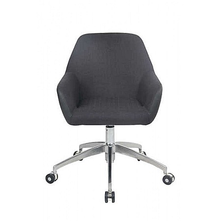 Scaun directorial GN63, piele ecologica/stofa, rotativ, baza metalica, inaltime reglabila, 100 kg [2]