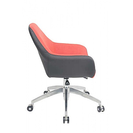 Scaun directorial GN63, piele ecologica/stofa, rotativ, baza metalica, inaltime reglabila, 100 kg [1]