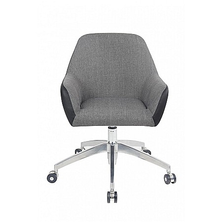 Scaun directorial GN63, piele ecologica/stofa, rotativ, baza metalica, inaltime reglabila, 100 kg [2]
