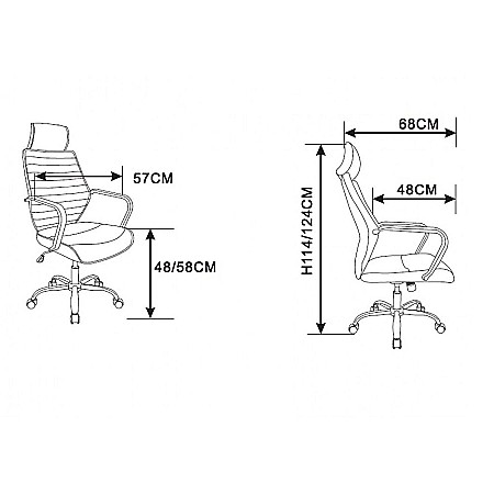 Scaun directorial GN65 mocha [4]