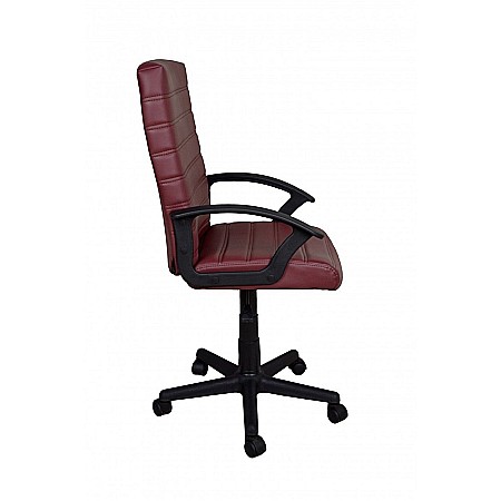 Scaun directorial GN72, piele ecologica, inaltime reglabila, 100 kg, bordo [1]