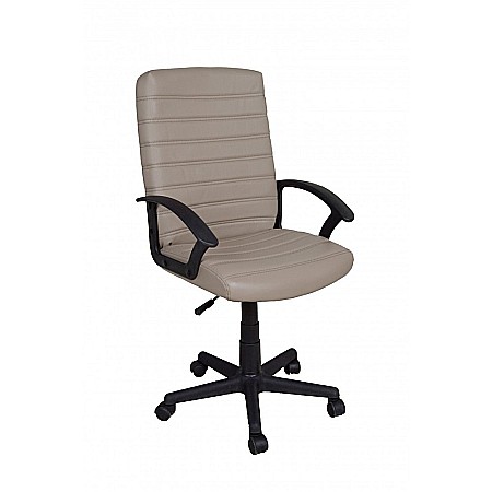 Scaune directoriale - Scaun directorial GN72, piele ecologica, inaltime reglabila, 100 kg, bej
