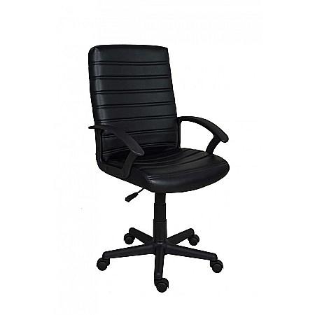 Scaune directoriale - Scaun directorial GN72, piele ecologica, inaltime reglabila, 100 kg, negru