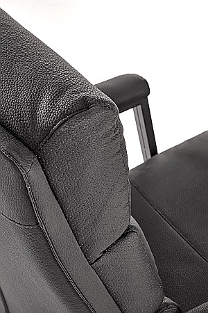 Scaun directorial HM Adriano 2, piele ecologica, inaltime reglabila, mecanism de balansare, 100 kg, negru [7]