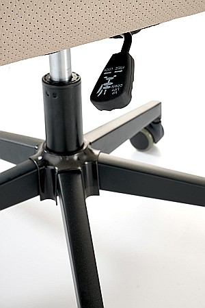 Scaun directorial HM Adriano 2, piele ecologica, inaltime reglabila, mecanism de balansare, 100 kg, bej [8]