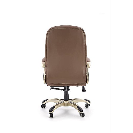 Scaun directorial HM Carlos, Piele ecologica perforata, Roti cauciucate, Inaltime ajustabila, Mecanism multiblock, 136 Kg, Bej [3]