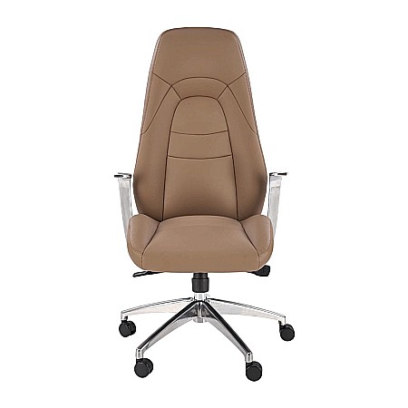 Scaun directorial HM Darwin, piele ecologica, confortabil, mecanism multiblock, 100 kg, capuccino [4]