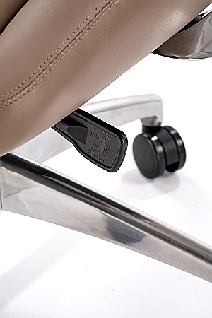 Scaun directorial HM Darwin, piele ecologica, confortabil, mecanism multiblock, 100 kg, capuccino [7]