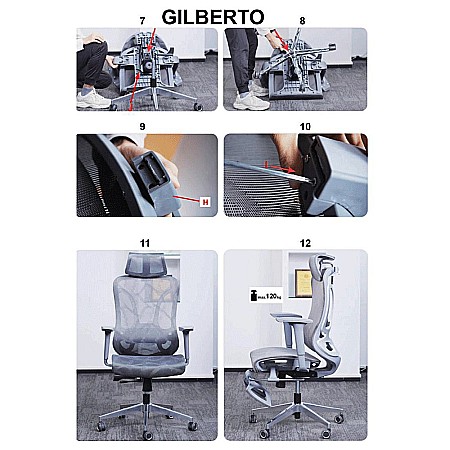 Scaun directorial HM Gilberto negru [10]