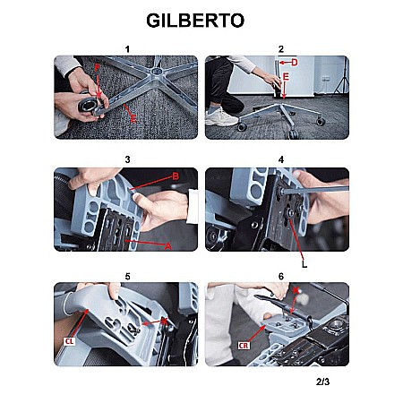 Scaun directorial HM Gilberto negru [9]
