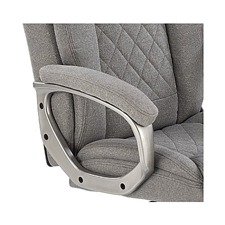 Scaun directorial HM Helder 2, stofa, cadru metalic cromat, mecanism de balansare, 100 kg, gri [3]