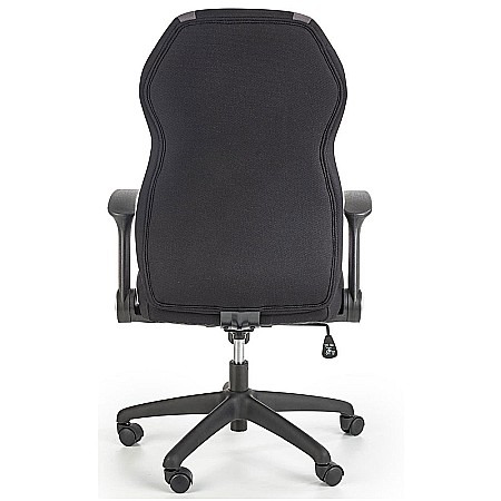 Scaun directorial HM Jofrey, gaming, tapiterie stofa, cadru polipropilena, mecanism de balans, cotiere incluse, 100 kg, gri/negru [2]
