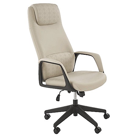 Scaune directoriale - Scaun directorial HM Razor, piele ecologica, mecanism multiblock, tetiera integrata,120 kg, bej