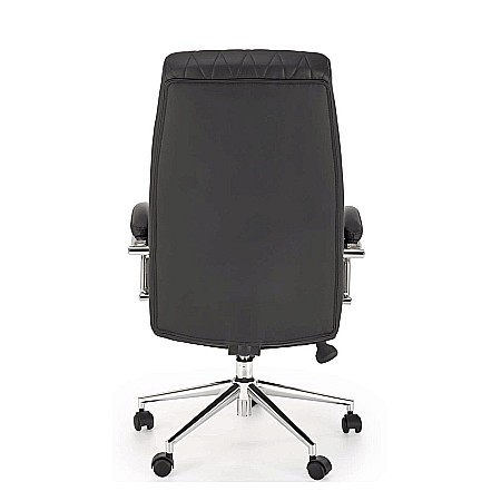Scaun directorial HM Romano, piele ecologica, mecanism de balansare, negru [8]
