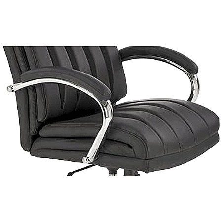 Scaun directorial HM Romano, piele ecologica, mecanism de balansare, negru [2]