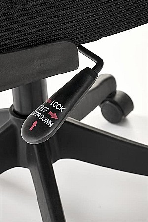 Scaun directorial HM Soren, mesh, mecanism balans, cotiere ajustabile, suport lombar, 100 kg, negru [7]