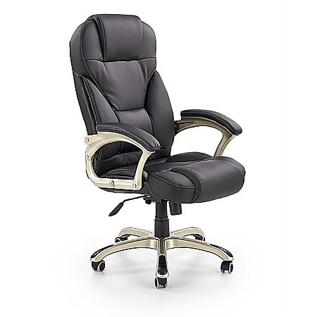 Scaune directoriale - Scaun directorial MH Dante, Cadru Polipropilena, Piele ecologica, Inaltime ajustabila, Mecanism balansare, 136 kg, 119x67x52 cm, Bej