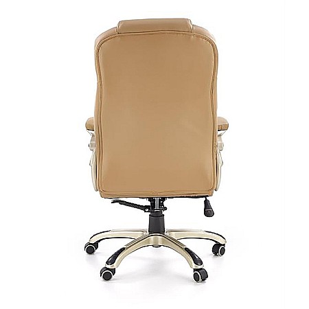 Scaun directorial MH Dante, Cadru Polipropilena, Piele ecologica, Inaltime ajustabila, Mecanism balansare, 136 kg, 119x67x52 cm, Bej [1]