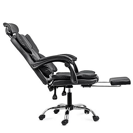 Scaun directorial OFF 4151, piele ecologica, mecanism de balansare, suport pentru picioare, 130 kg [4]