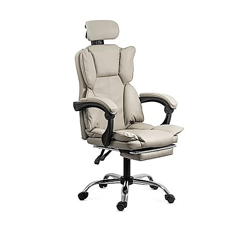 Scaun directorial OFF 4151, piele ecologica, mecanism de balansare, suport pentru picioare, 130 kg [1]