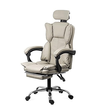 Promotii - Scaun directorial OFF 4151, piele ecologica, mecanism de balansare, suport pentru picioare, 130 kg