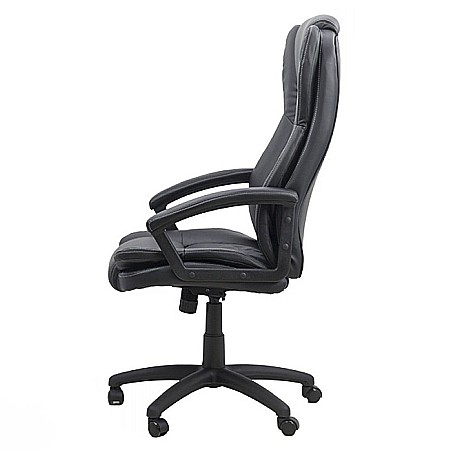 Scaun directorial OFF 510, mecanism de balans, piele ecologica, pivotant, inaltime reglabila, roti gumate, 100 kg [5]