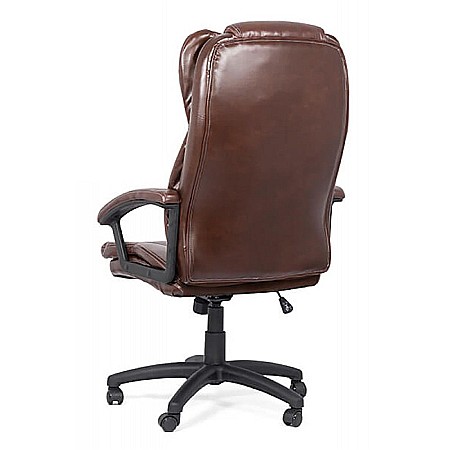 Scaun directorial OFF 510, mecanism de balans, piele ecologica, pivotant, inaltime reglabila, roti gumate, 100 kg [8]