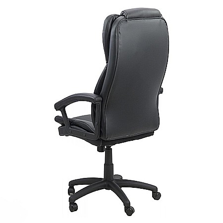 Scaun directorial OFF 510, mecanism de balans, piele ecologica, pivotant, inaltime reglabila, roti gumate, 100 kg [4]