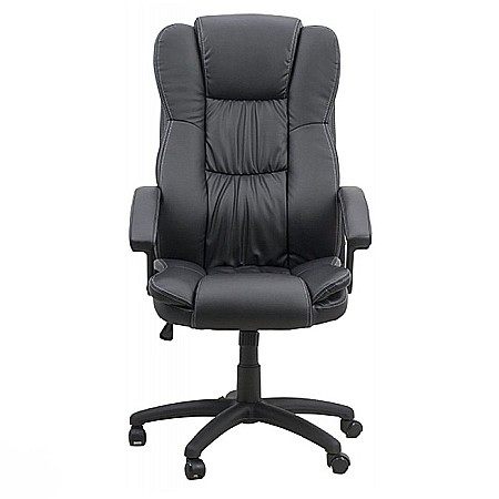 Scaun directorial OFF 510, mecanism de balans, piele ecologica, pivotant, inaltime reglabila, roti gumate, 100 kg [2]