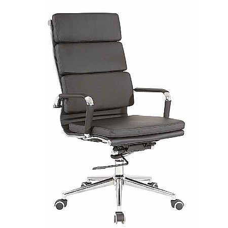 Scaun directorial OFF 808, piele ecologica, mecanism de balans, baza metalica, rotativ, inaltime ajustabila, 110 kg [1]