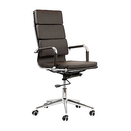 Scaune pentru birou - Scaun directorial OFF 808, piele ecologica, mecanism de balans, baza metalica, rotativ, inaltime ajustabila, 110 kg