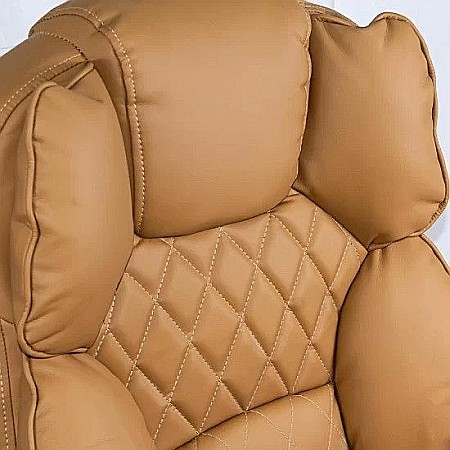 Scaun directorial OFF411, piele ecologica, mecanism asincron, perne duble, 120 kg [3]