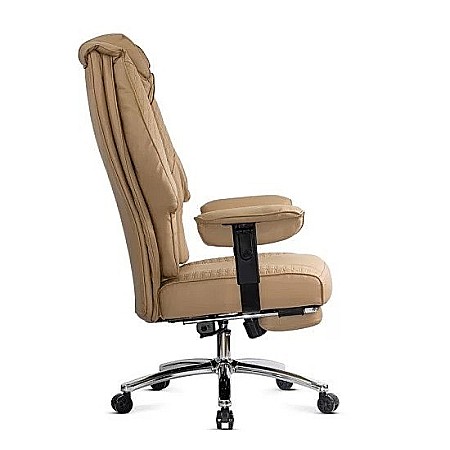 Scaune directoriale - Scaun directorial OFF421, piele ecologica, robust, cadru metalic, mecanism sincron, brate reglabile, 150 kg